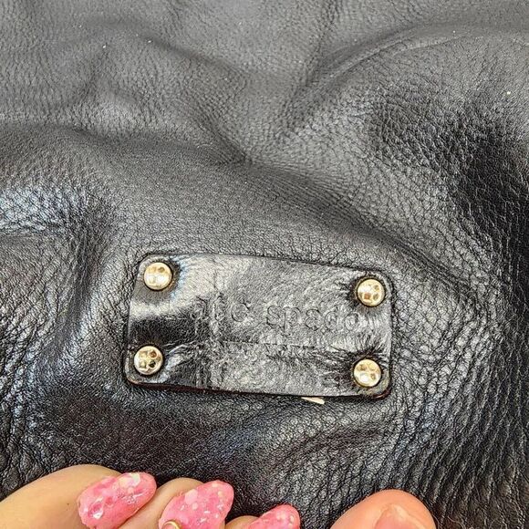 Kate Spade Natia Jamesport Black Shoulder Bag Large Leather - Picture 11 of 14